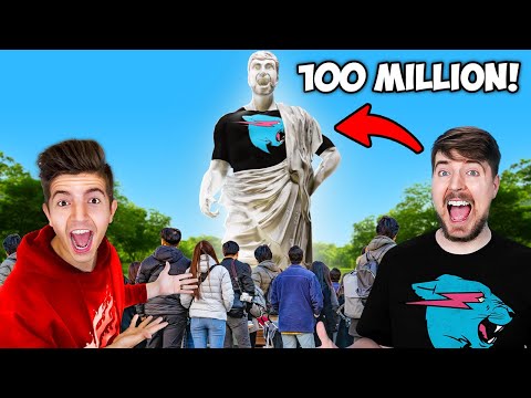 MrBeast Hit 100,000,000 Subs So I Did This...