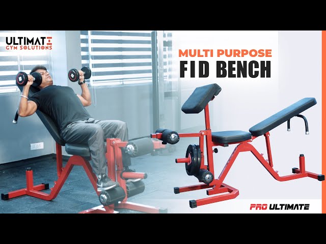 Multi Purpose FID Bench | Live Demo | Pro Ultimate | Ultimate Gym Solutions | Abhishek Gagneja