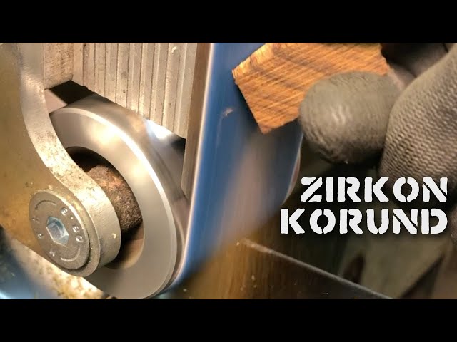 Zirconia alumina | SCORE grinding tools, coupon 10%, belt grinder, sponsor, hardwood, knife making