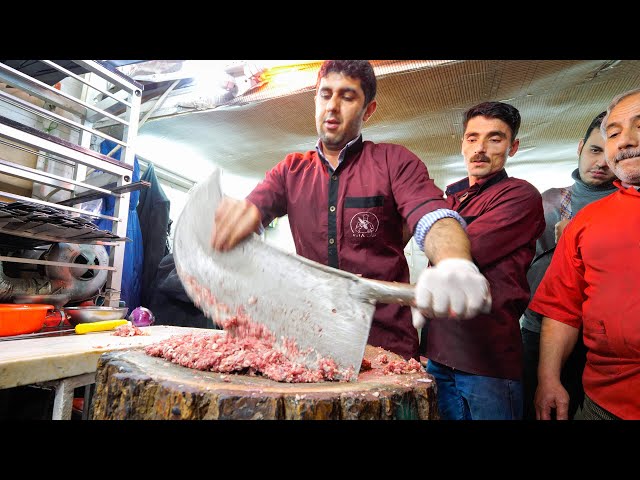 Meet the KEBAB KINGS of IRAN!! 🇮🇷SWORD CHOPPED Meat-Madness in Bonab! 🥩