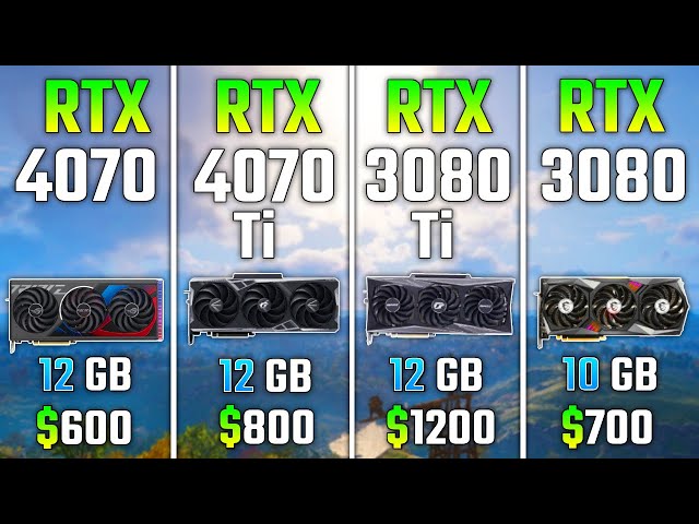 RTX 4070 vs RTX 4070 Ti vs RTX 3080 Ti vs RTX 3080 | Test in 7 Games