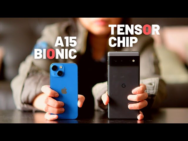 Pixel 6 vs iPhone 13 mini speed comparison! (Tensor chip vs A15 Bionic) INSANE!!
