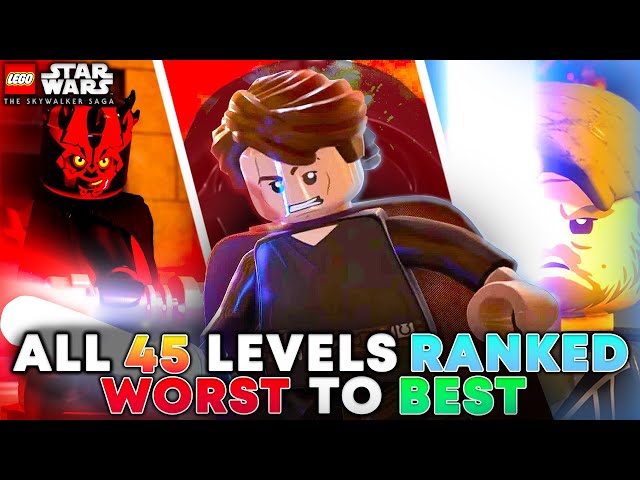 ALL 45 LEVELS Ranked WORST To BEST - LEGO Star Wars: The Skywalker Saga