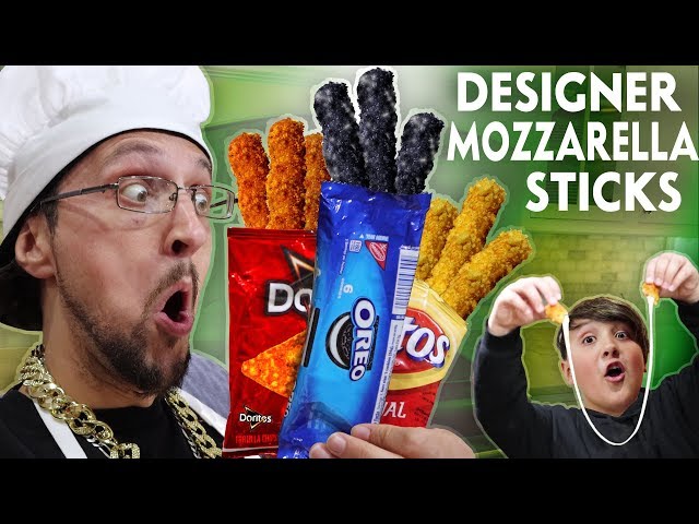 OREO MOZZARELLA STICKS!!  Designer DIY Gourmet Food!