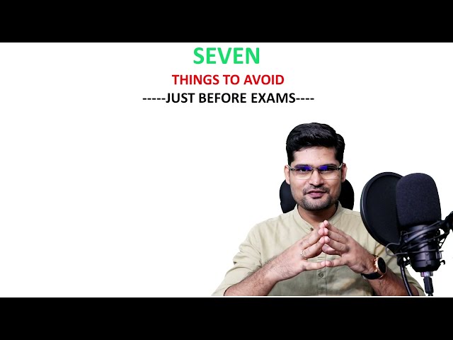 Things to avoid just before exams-geoecologist-UPSC #shorts