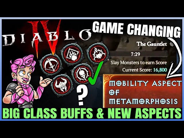 Diablo 4 - CONFIRMED: HUGE Class Changes, NEW Legendary Aspects, Uber Unique Buff, Gauntlet & More!