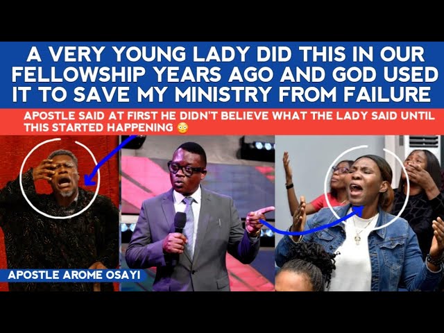 A VERY YOUNG LADY DID THIS IN OUR FELLOWSHIP & GOD USED IT TO SAVE MY MINISTRY FROM FAILURE-AP AROME