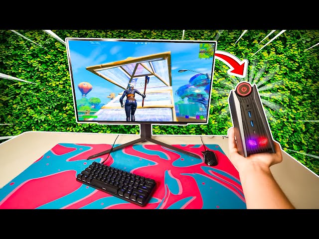 Fortnite On The Worlds SMALLEST Gaming PC!