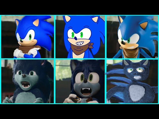 Sonic The Hedgehog Movie Sonic Boom VS Werehog Uh Meow All Designs Compilation 2