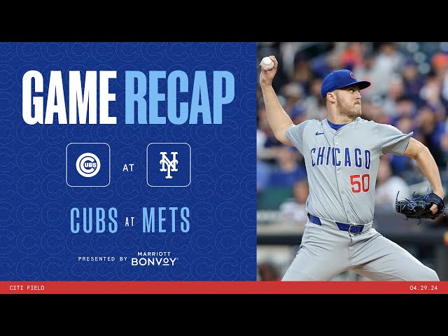 Game Highlights: Morel's Late-Game Homer Pushes Chicago Over New York in 3-1 Victory | 4/29/24