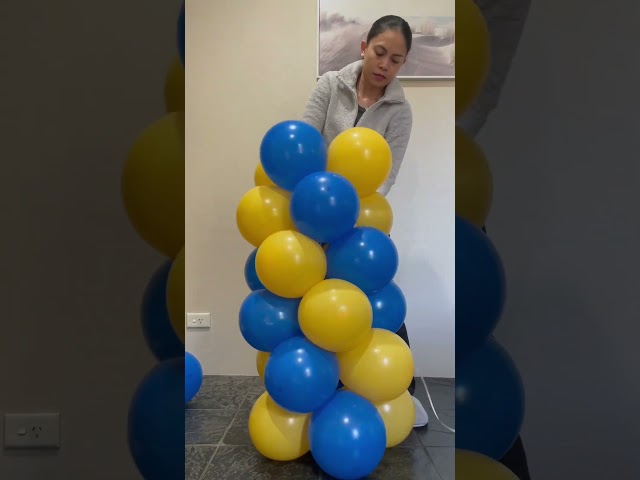 The easiest balloon stand #diy #balloon #balloons #decoration #balloondecoration