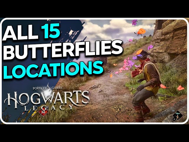 ALL 15 Butterflies Locations Hogwarts Legacy