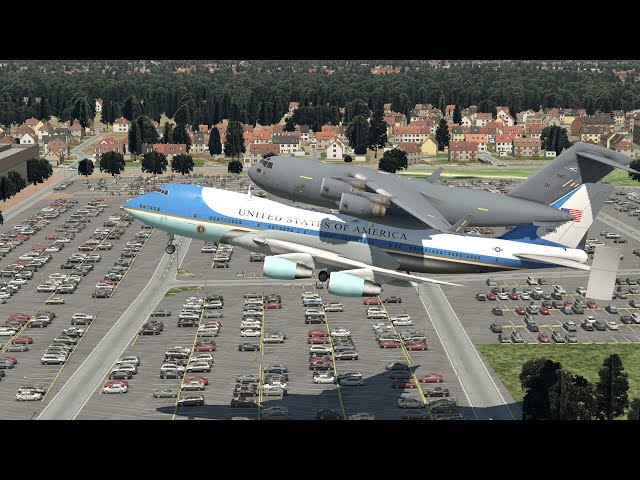 Boeing 747 Too Tired To Carry Military Aircraft C-17 | X-PLANE 11