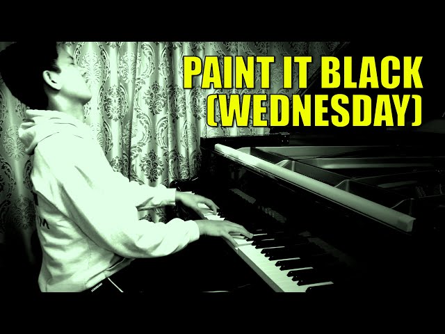 Rolling Stones Paint It Black (Wednesday) Piano Cover | Cole Lam