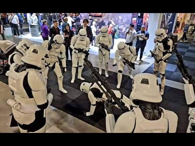 Stormtroopers hunting rebel scum at Comic Con Stockholm 2021