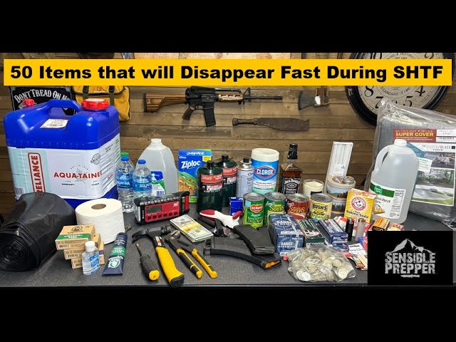 50 Items that will Disappear Fast During SHTF