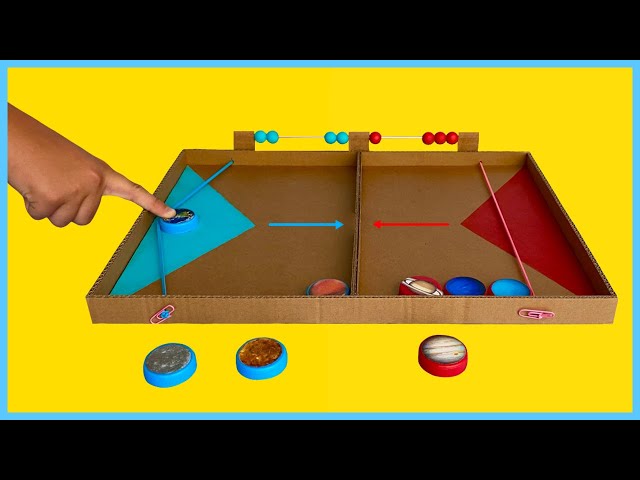 DIY Planets Pucket Game | How to make amazing Cardboard Pucket HOCKEY for kids | Planets Order Game