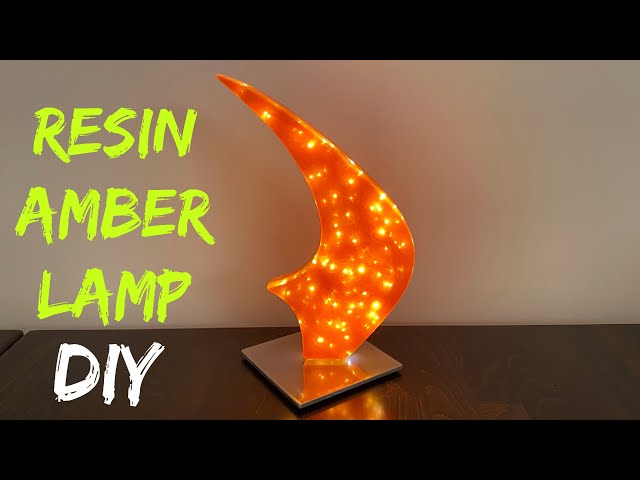 DIY / Epoxy Resin LED Amber Night Lamp