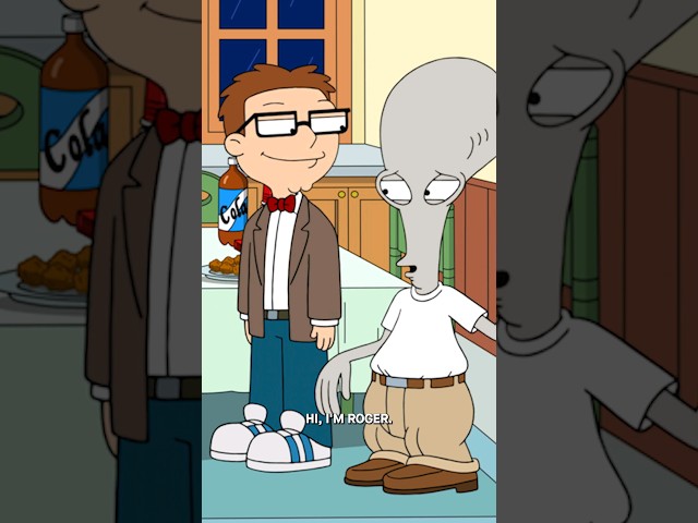 The guests arrive on time scene in American Dad