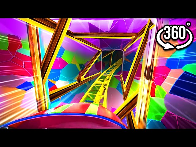 360 VR Rainbow Roller Coaster | Videos 4K | Gymnastics for the eyes