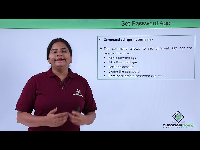 Linux - Managing users password