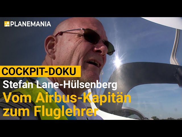 Vom Airbus A340-Kapitän zum Fluglehrer: Stefan Lane-Hülsenberg in Ausbildung