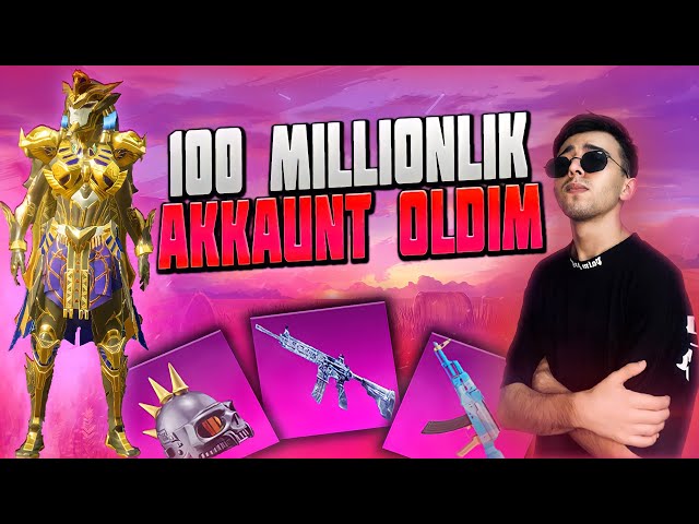 100 MILLIONLIK AKKAUNT SOTIB OLDIM - ORZUYIMDAGI AKKAUNT -  PUBG MOBILE!!!