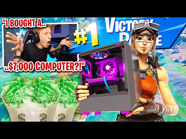 I got 100 PROS to scrim against my NEW $7,000 PC for Fortnite... (best gaming PC)