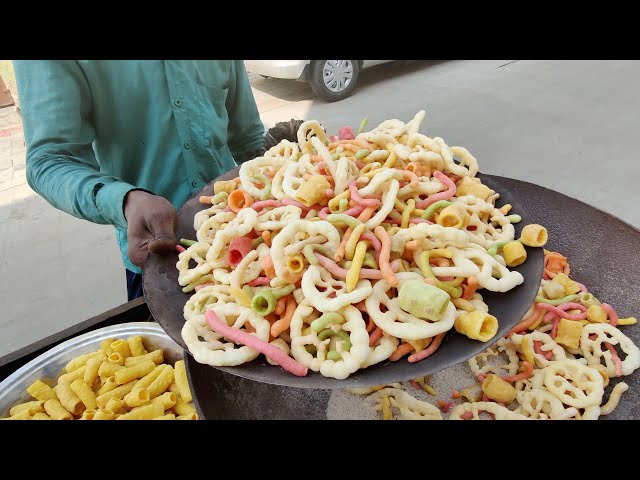 Street Cart Vendor Making Colorful Fryums in Sand | Amazing Street Food of India