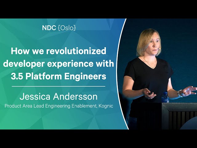 How we revolutionized developer experience with 3.5 Platform Engineers - Jessica Andersson