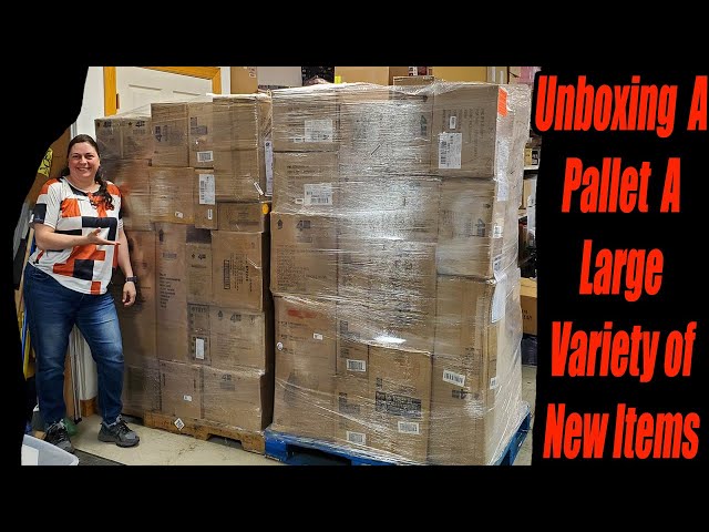 Unboxing a Pallet of Home goods, Toys, kitchen, stationary and more! Check it out!