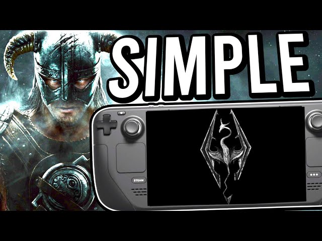How To Mod Skyrim On Steam Deck EASY Setup And Complete Guide! No PC Or USB Neeeded!