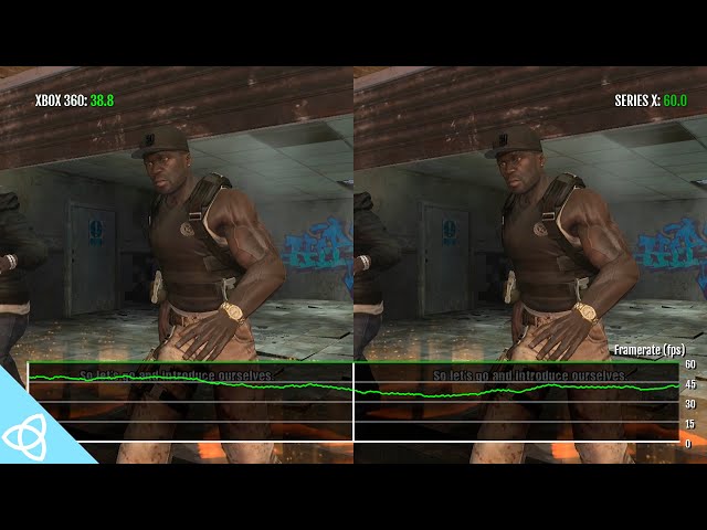 50 Cent: Blood on the Sand - Frame Rate Analyis [Xbox 360 vs. Xbox Series X]