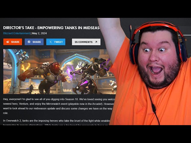 THE TANK ROLE IS SAVED!! Overwatch 2 Directors Take