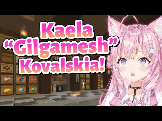 Koyori giving Kaela a new middle name, “Gilgamesh”【Minecraft/Hololive Clip/EngSub】