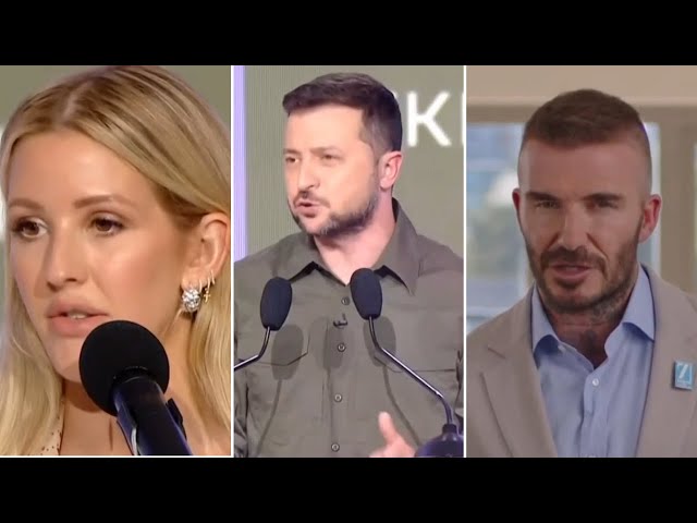 Zelenskys, David Beckham, Ellie Goulding and More Attend Kyiv Summit