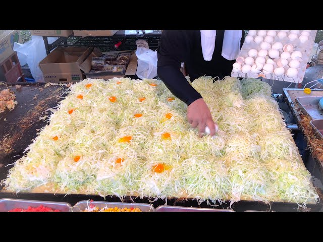 japanese street food - okonomiyaki