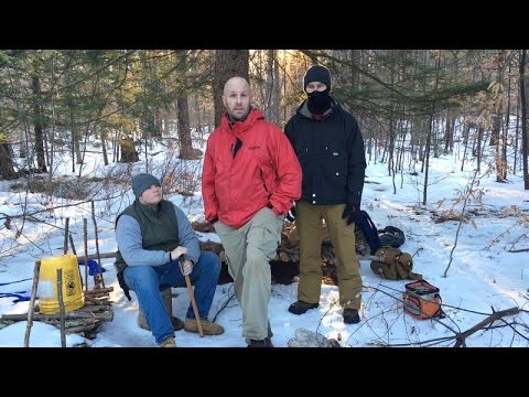 Winter Bushcraft Outing: Major Shelter Construction - Long-Term Shelter