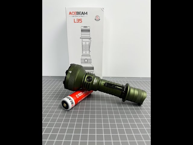Acebeam L35 v2 - MORE THROW!! This is the UPGRADE from the popular L35 #camping #fishing #hunting