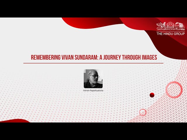 Vivan Sundaram A Journey Through Images  | The Hindu Lit Fest 2024