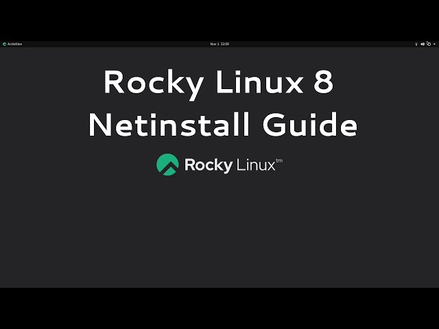 Rocky Linux 8.5 Netinstall Guide (Worskstation / Server Install)