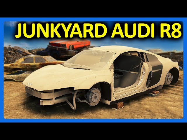 I Rebuilt a Junkyard 2000 Horsepower Audi R8 in Car Mechanic Simulator