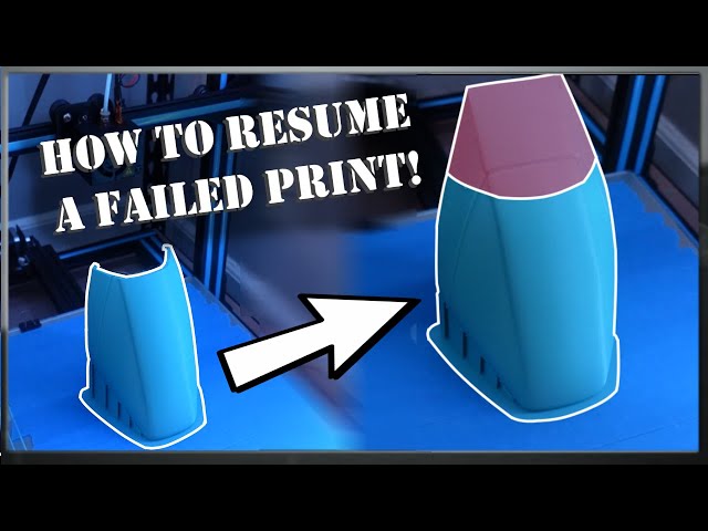 How to Resume an Unfinished/Failed 3D Print! (EASY FIX!)