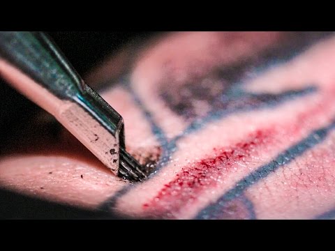 TATTOOING Close Up (in Slow Motion) - Smarter Every Day 122