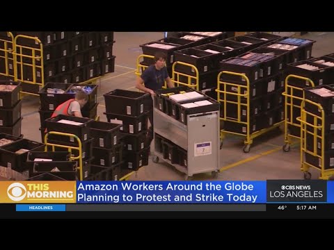 Amazon workers protest pay, conditions on Black Friday