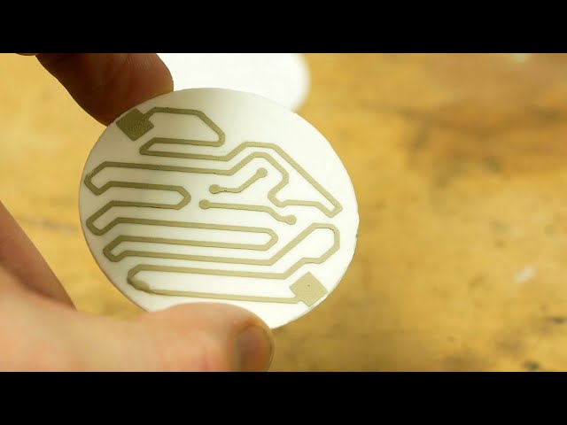 Underwater laser cutting and silver sintering to make ceramic circuit boards