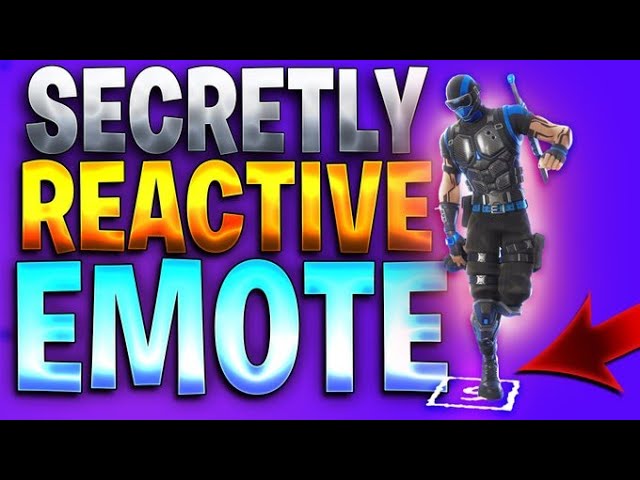 The First Ever SECRETLY REACTIVE Emote In Fortnite!