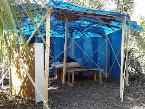 Bushcraft Survival Shelter Yurt Improved Wall (V664) Primitive Technology Urban Stealth Camping