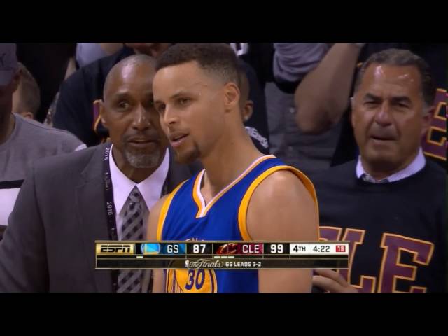 Stephen Curry hits fan with mouthpiece and gets ejected for 1st time in career - NBA FINALS GAME 6