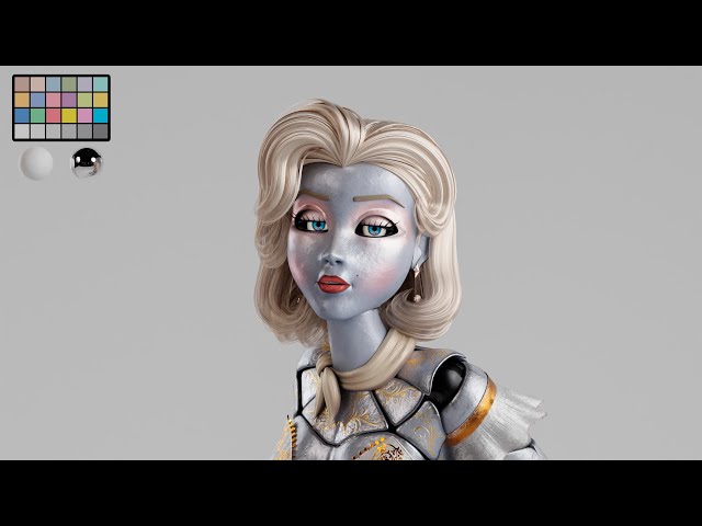 Glamrock Ballora (Monroe Skin - 3D Character - 360º Turntable Animation)